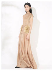 Modest Pleated Skirt Set