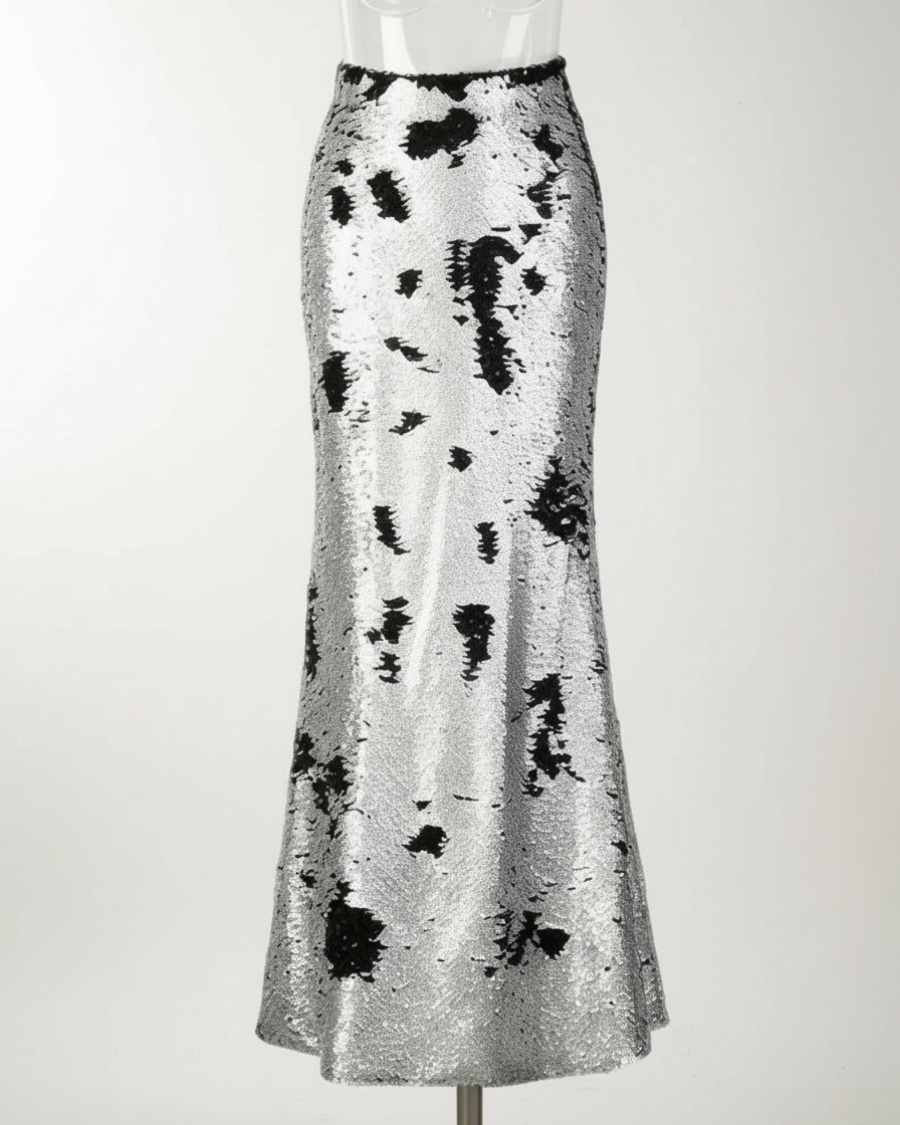Sequin Maxi Skirt Full Length – Designer Evening Wear