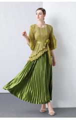 Truly Pleated Top with Luxury Skirt