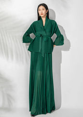 Luxury Formal Pleated 2-Piece