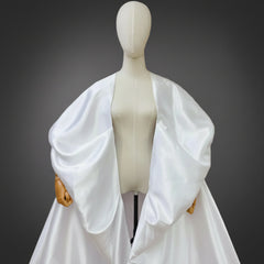 Luxury Floor-Length Puffy Cape