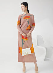 Luxury Formal Pleated Skirt Set