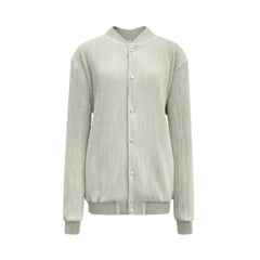 Luxury Plisse Bomber Jacket