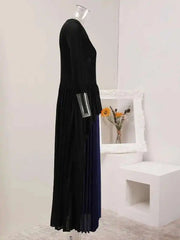 Luxury Pleated Asymmetric Dress
