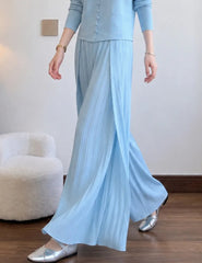 Luxury Plissé Palazzo Pants