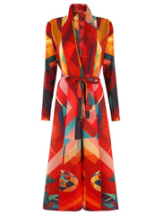 Luxury Plissé Stretchy Long Coat