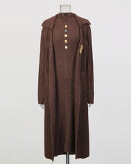 Luxe Wool-Blend Knit Dress Set