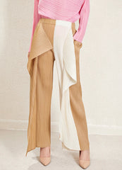 Luxury Plissé Ruffle Trousers