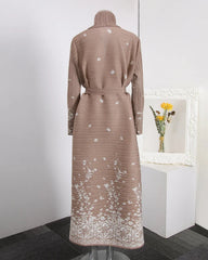 Luxury Pleated Longline Duster