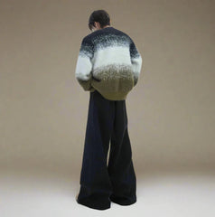 Men's Luxury Mink Gemstone Snake Cardigan