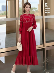 Luxury Formal Plisse Dress