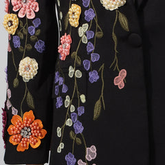 Elegant Bloom Embellished Blazer