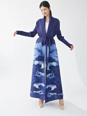 Women's Dreamy Japanese Pleated Maxi Coat