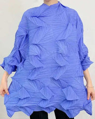 Diamond Plissé Oversized Top