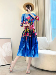 Luxury Pleated Formal Dress