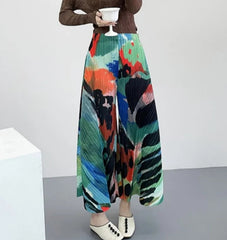 Luxe Plissé Pull-On Pants