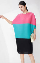 Elegant Pleated Tunic Dress