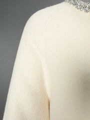 Luxury Woolen Faux Fur Coat