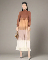 Luxury Pleated Fringe Dress