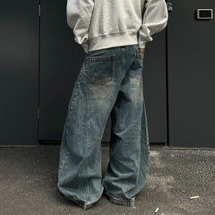 Men - Blue Super Baggy Jeans