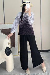 Signature Pleated Polo Top