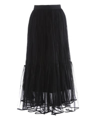 Luxury Tiered Tulle Maxi Skirt
