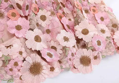 Luxury Floral Stretchy-Waist Skirt