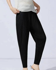 Luxury Pleated Tapered Trousers