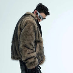 Men's Cozy Faux Fur Streetwear Jacket