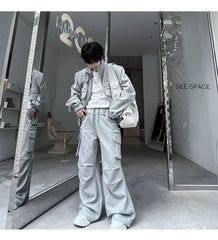 Men's Luxe Moto Sweatsuit 2-Piece Set