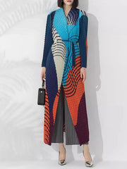 Couture Truly Pleated Long Cardigan Coat