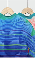 Floral Plissé Sculptural Top