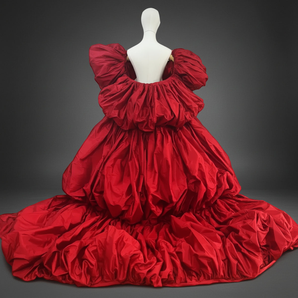 Couture Floor-Length Evening Cape
