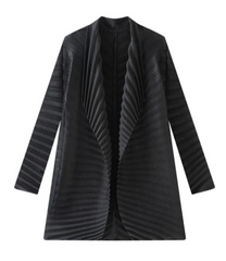 Women’s Plissé Shawl Coat