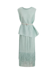 Truly Pleated Tank Top & Skirt