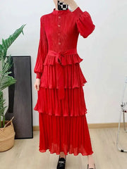 Truly Casual Pleated Blouse Dress