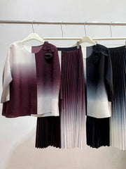 Pleated Couture Skirt Set