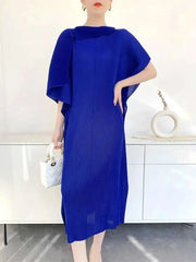 Pleated Tunic Short Sleeve Dress