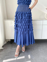 Truly Plissé Bubble Top & Skirt Set