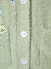 Luxury Floral Knit Cardigan