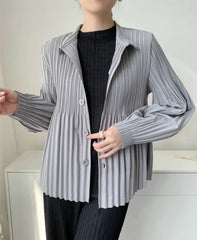 Luxury Pleated Daily Coat
