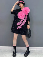 HEYFANCYSTYLE Korean Style Bloom Oversized Shirt