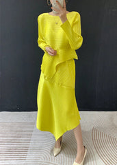 Luxury Pleated Skirt & Blouse Set