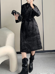 Japanese Pleated Plissé Trench Coat