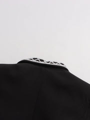 Luxury Pearl Cropped Blazer