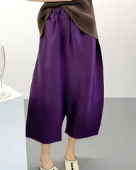 Luxury Pleated Cropped Culottes