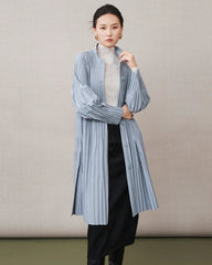 Travel Pleats Longline Jacket