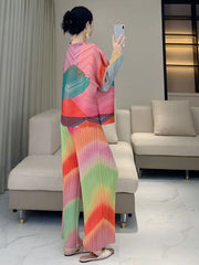 Luxury Wave Pleated Blouse