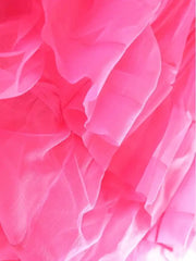 Couture Pleated Tulle Ruffle Skirt