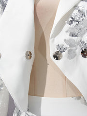 Luxe Formal Sequin Skirt & Blazer